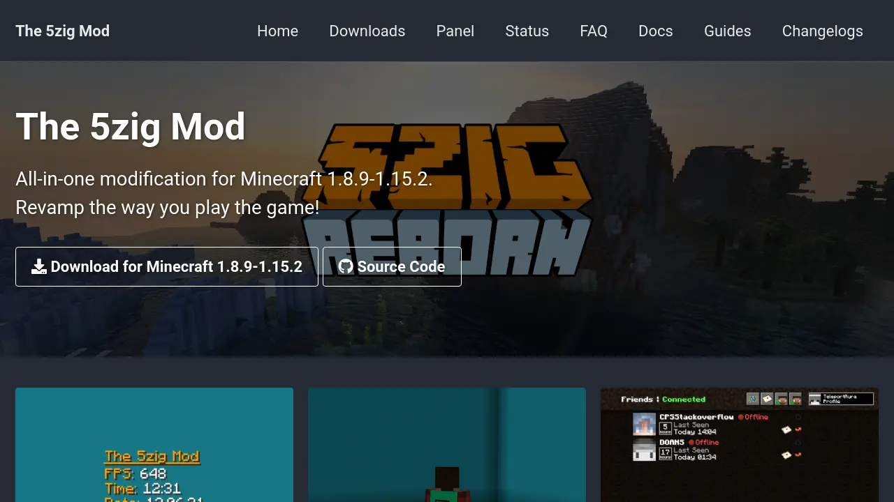 The 5zig Mod - All-in-one modification for Minecraft 1.8.9-1.15.2