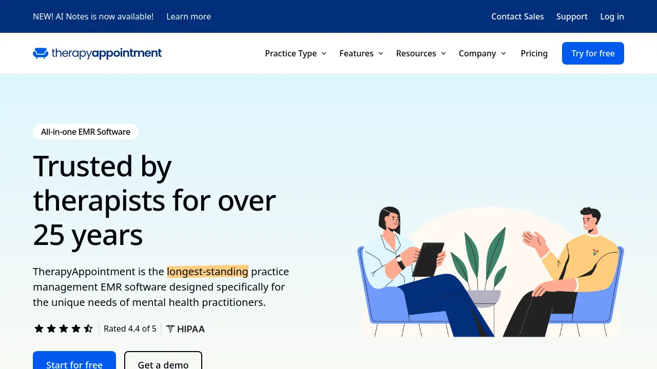 TherapyAppointment - All-in-one EMR software for mental health ...
