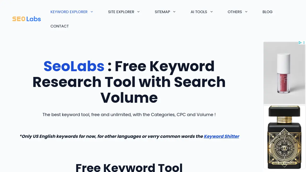 Theseolabs screenshot