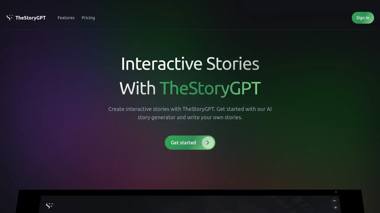 Interactive Story Engine TheStoryGPT - Interactive Storytelling with AI