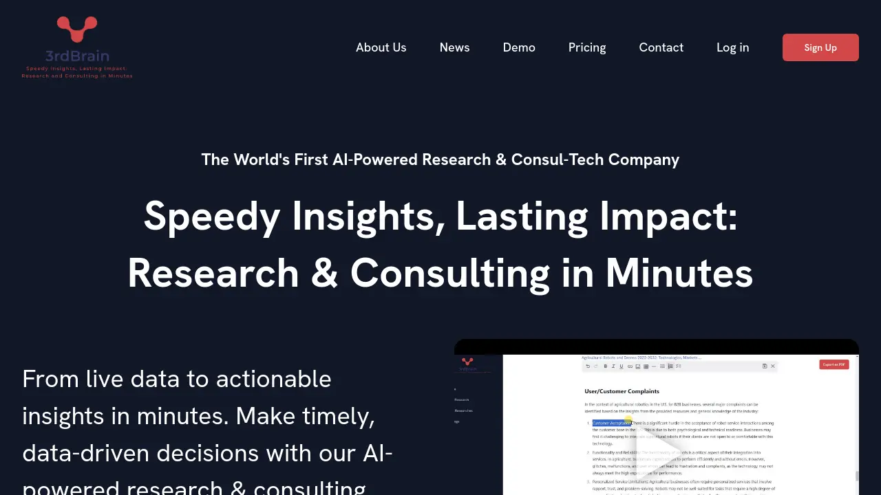 Third Brain - Speedy Insights, Lasting Impact: Research & Consulting in ...
