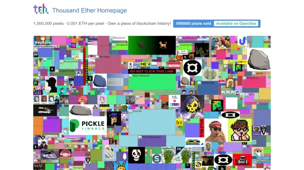 Thousand Ether Homepage