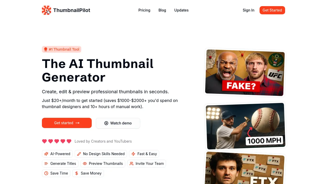 ThumbnailPilot screenshot