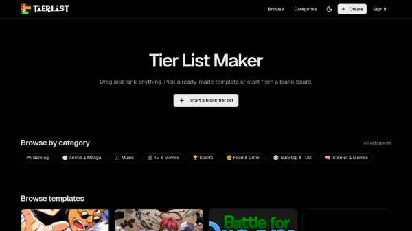 Tier List Maker