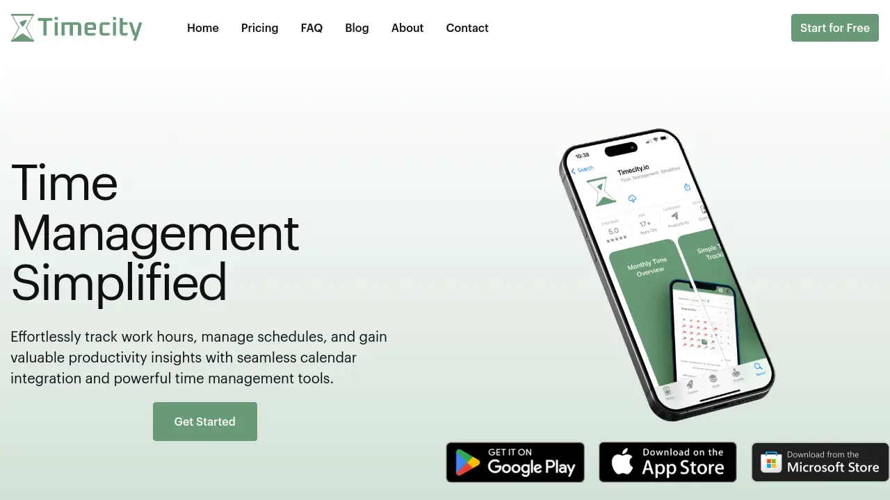 Timecity - Effortless Time Tracking and Productivity Insights