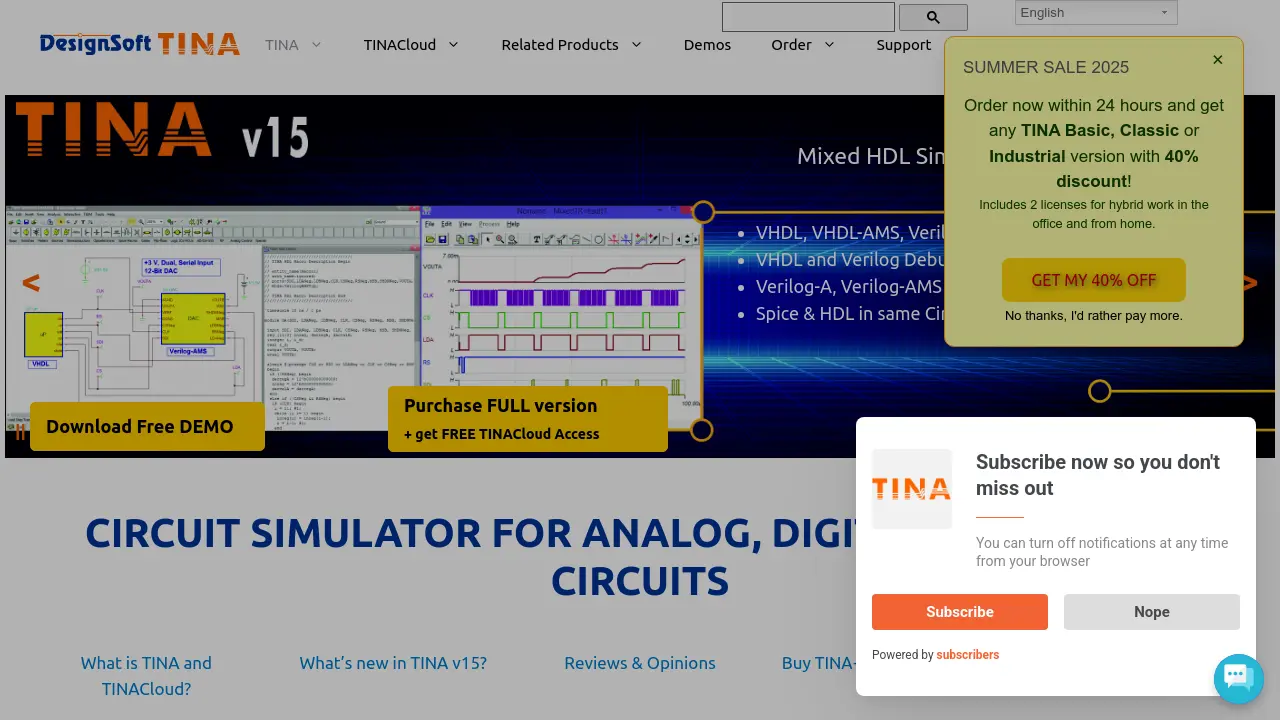 TINA - Advanced AI-Powered Circuit Simulation and PCB Design Suite