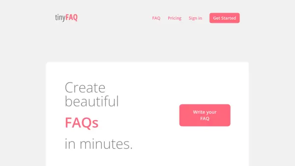 TinyFAQ