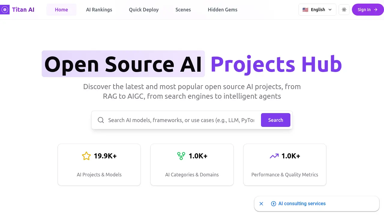 Titan AI - Discover and deploy the latest open source AI projects with ...