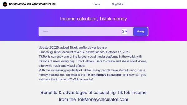 TokMoneyCalculator