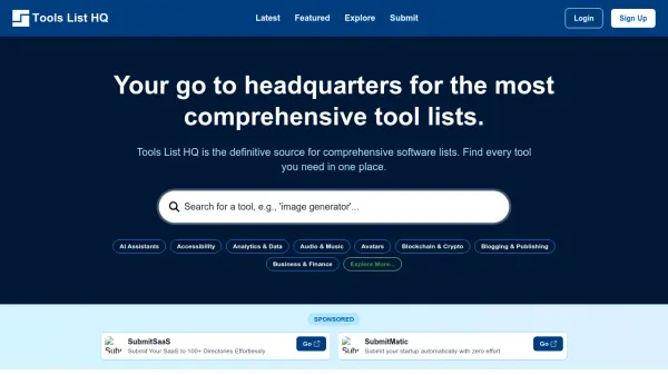 Tools List HQ