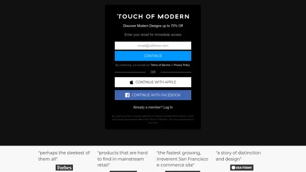 Touch of Modern