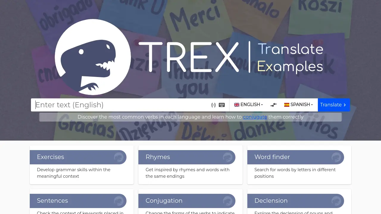 Tr-ex.me - Bilingual contextual dictionary with AI-powered translation ...