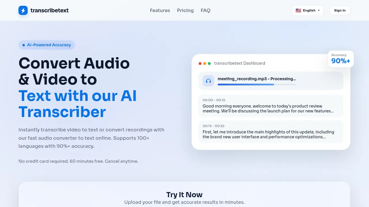 TranscribeText screenshot