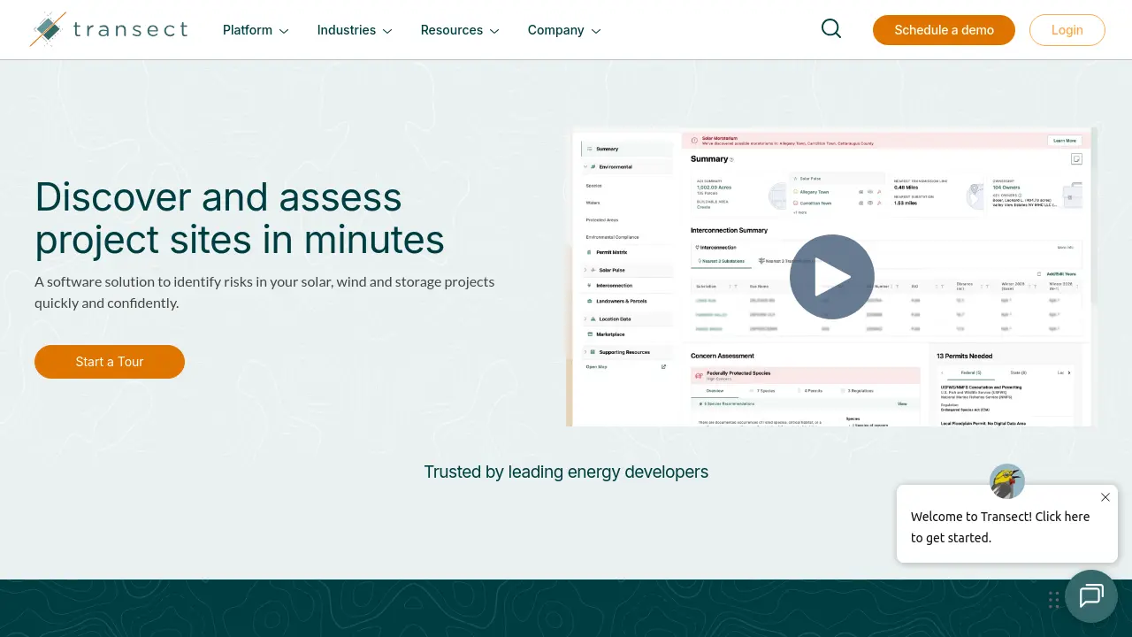 Transect - Discover and assess renewable energy project sites in minutes