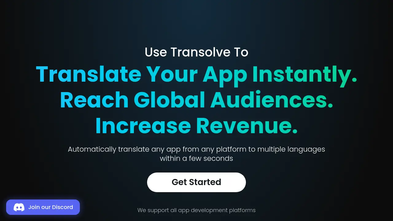 Transolve - Instantly Translate Your App for Global Reach and Increased ...
