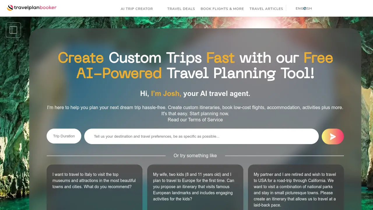 Travelplanbooker screenshot
