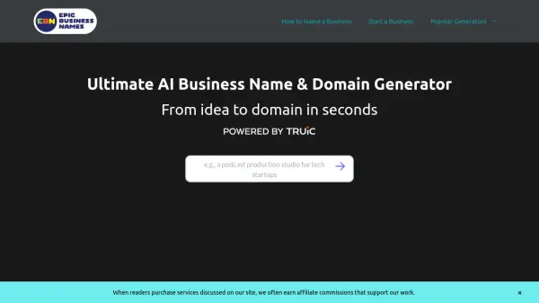 TRUiC's Business Name Generator