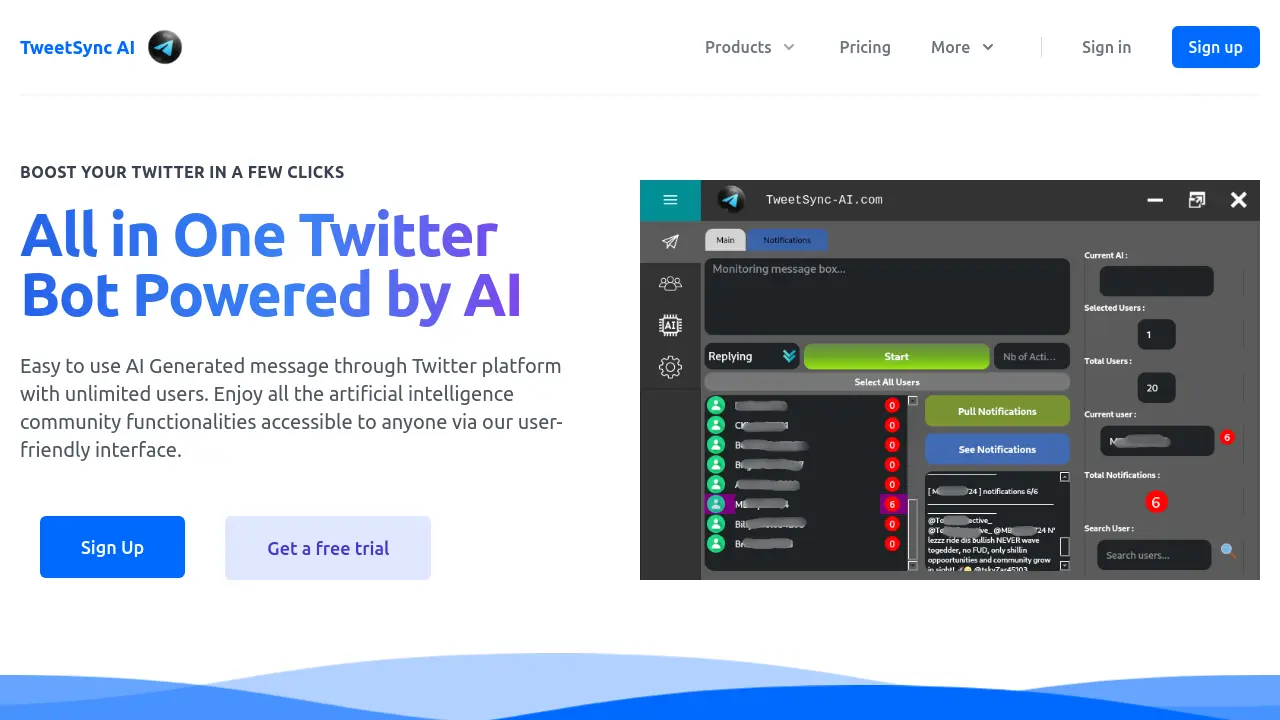 TweetSync AI screenshot