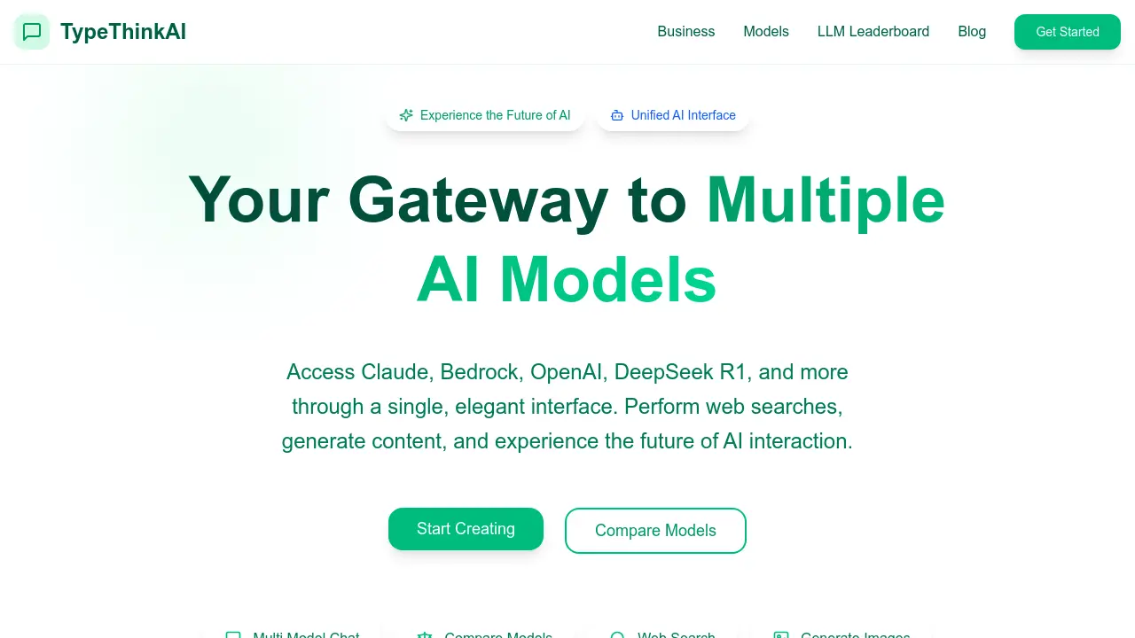 Typethinkai Your Gateway To Multiple Ai Models