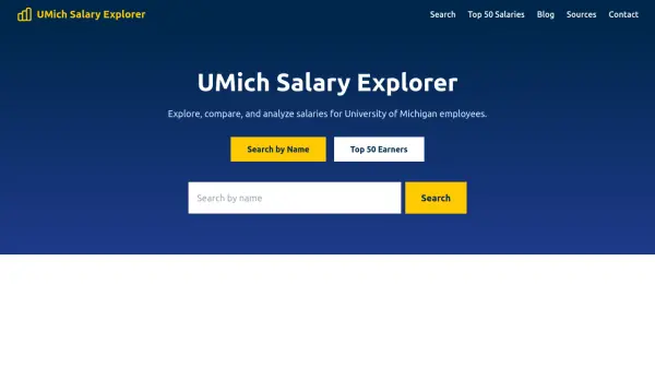 UMich Salary Explorer