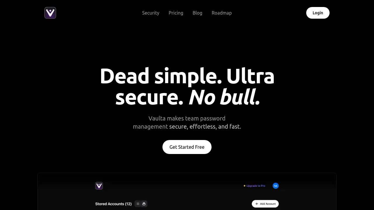 Vaulta Pro - Secure password management for teams with end-to-end ...