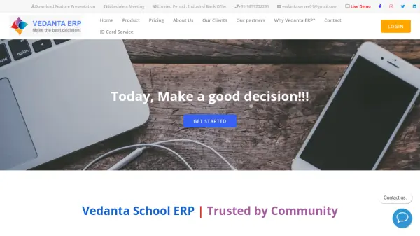 Vedanta School ERP