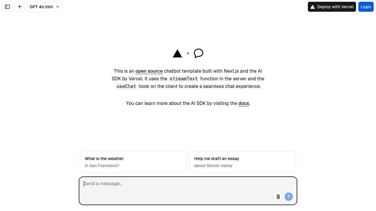 Vercel AI Chat