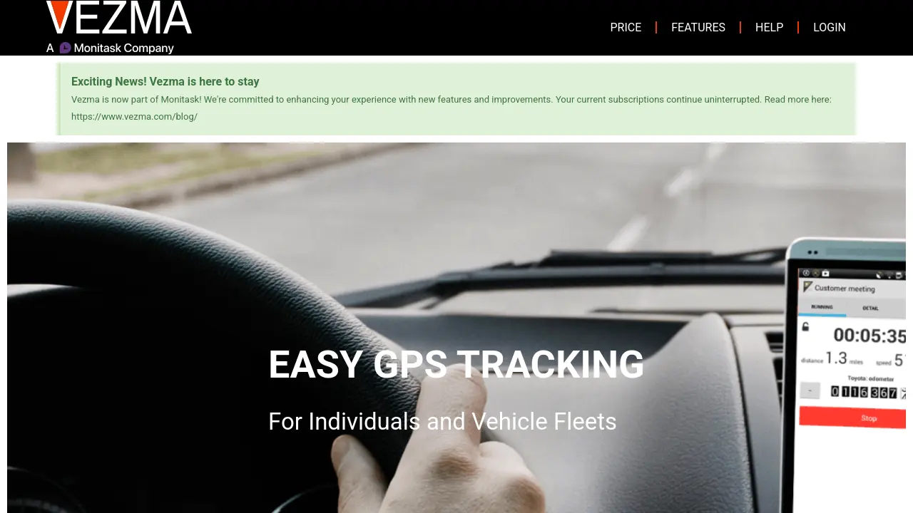 Vezma - Easy GPS Tracking for Individuals and Vehicle Fleets
