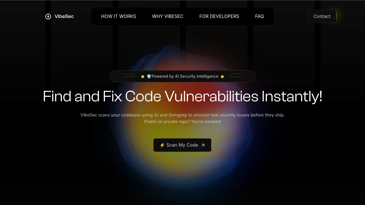 VibeSec - AI-Powered Code Vulnerability Scanner for Developers