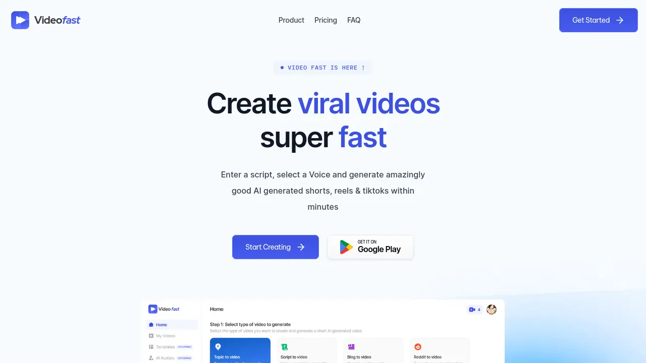 Videofast screenshot