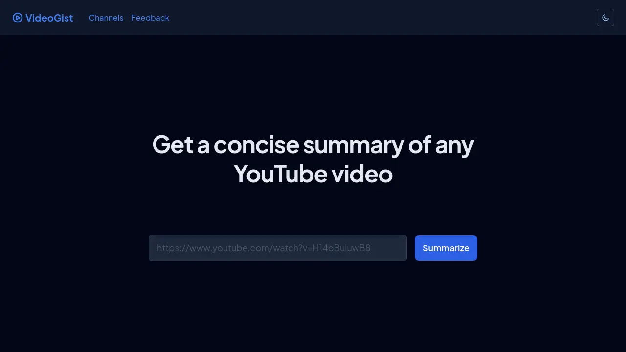 VideoGist screenshot