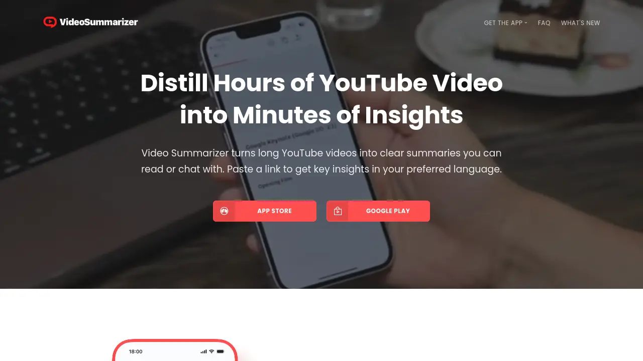VideoSummarizer screenshot