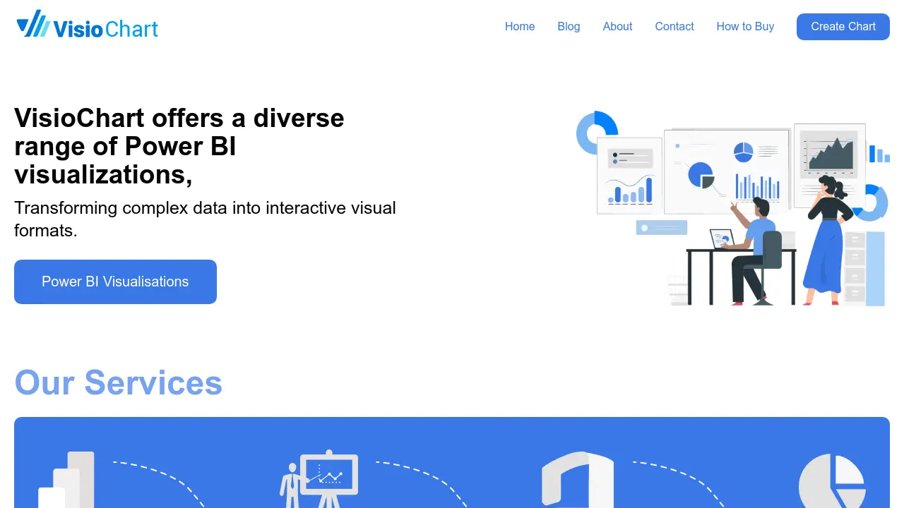 VisioChart - Transforming complex data into interactive visual formats.