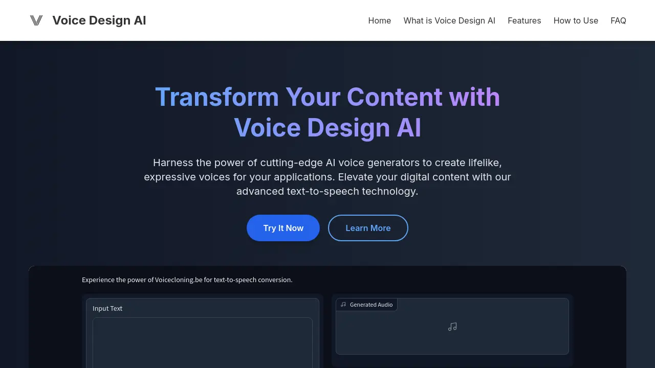 Voice Design AI