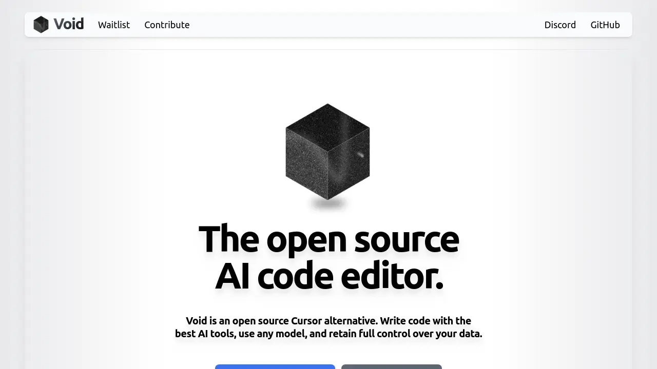 Void - The open source AI code editor.