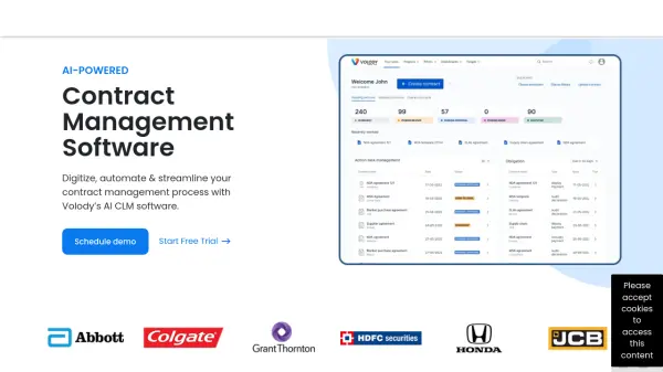 Volody AI CLM Software