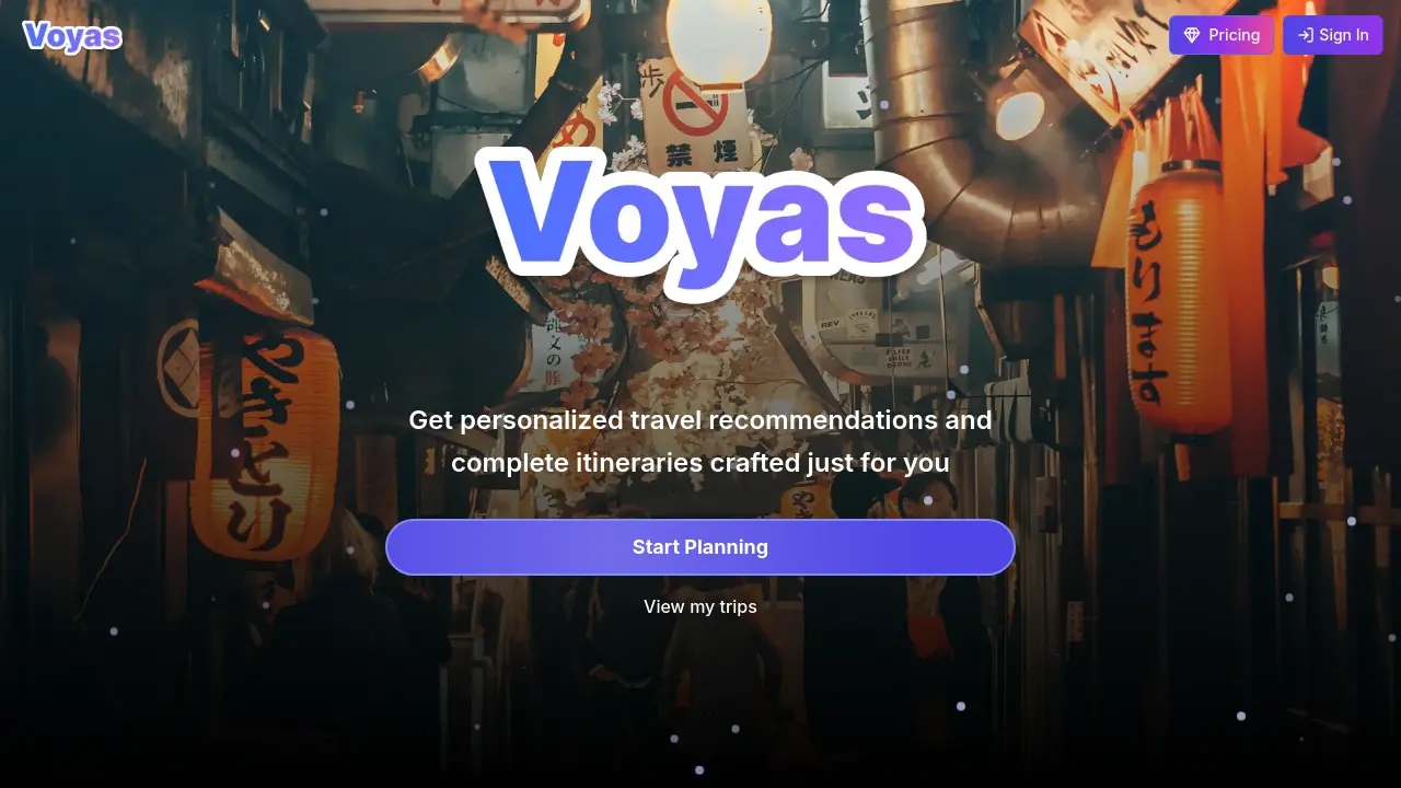 Voyas screenshot