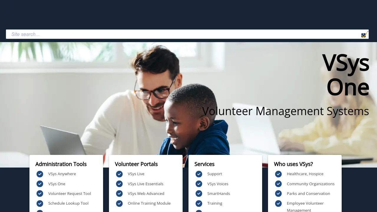 Sys Vsys VSys One - Comprehensive Volunteer Management System for Organizations