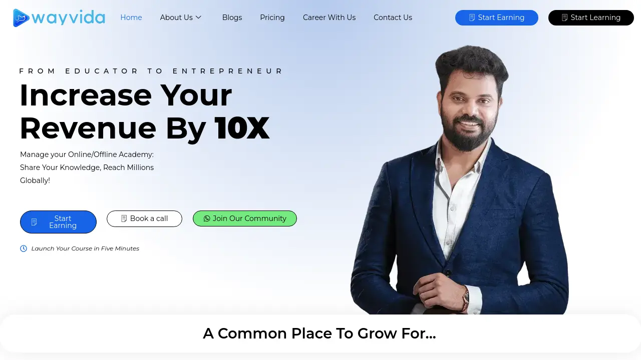 Wayvida - AI-Powered Online Teaching Platform for Educators and ...