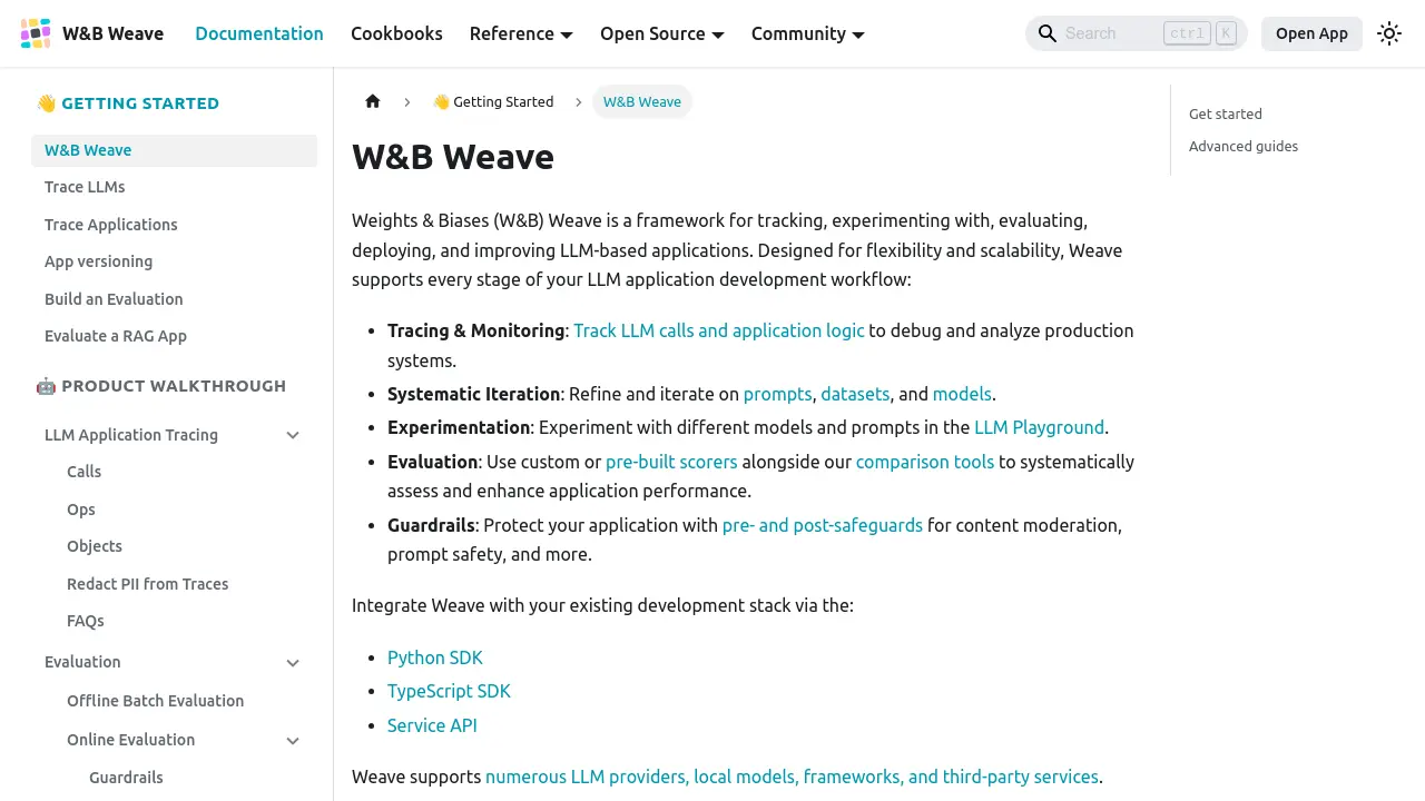 W&B Weave - A Framework for Developing and Deploying LLM-Based Applications