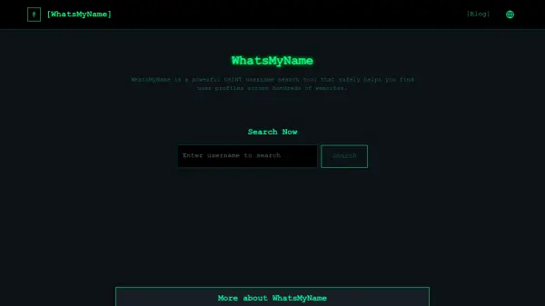 WhatsMyName