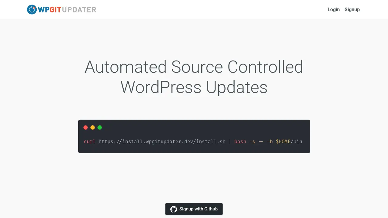 WP Git Updater - Automated Source Controlled WordPress Updates