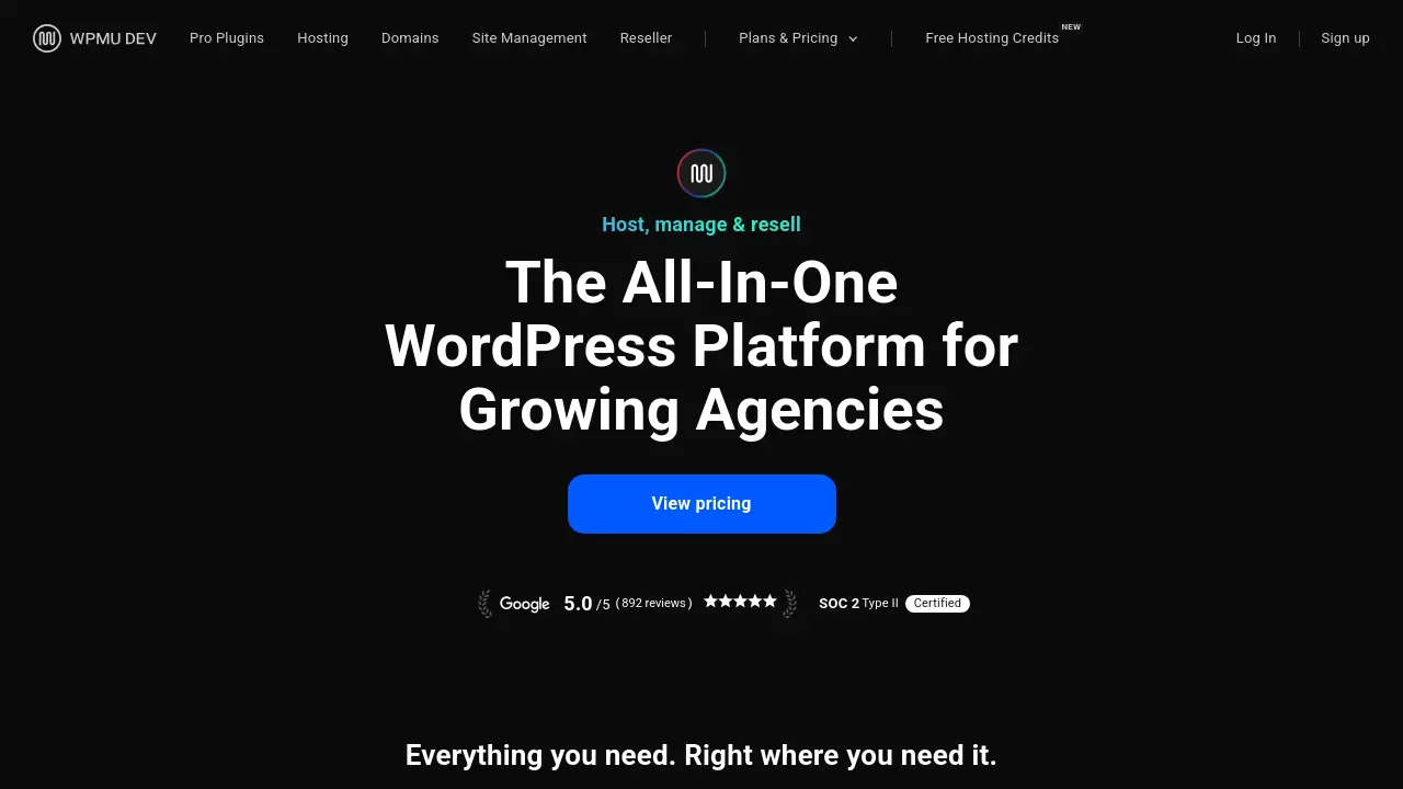 WPMU DEV - The All-In-One WordPress Platform for Growing Agencies