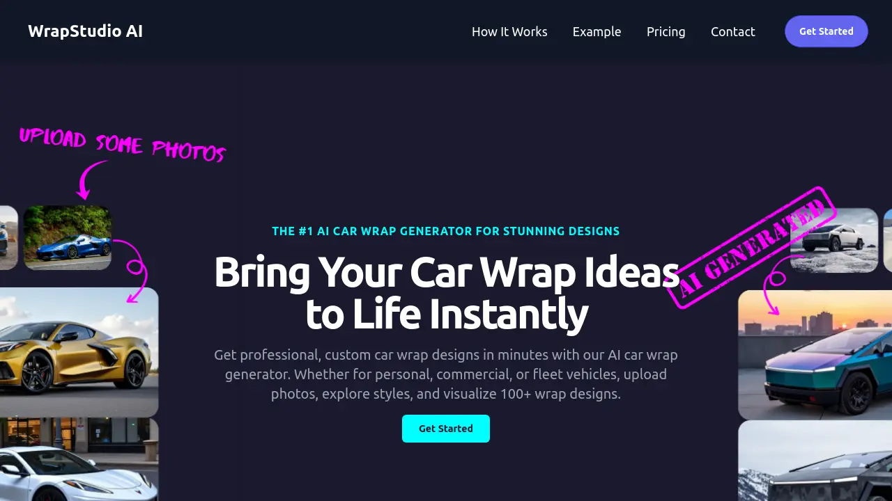WrapStudio AI - The #1 AI Car Wrap Generator for Stunning Designs