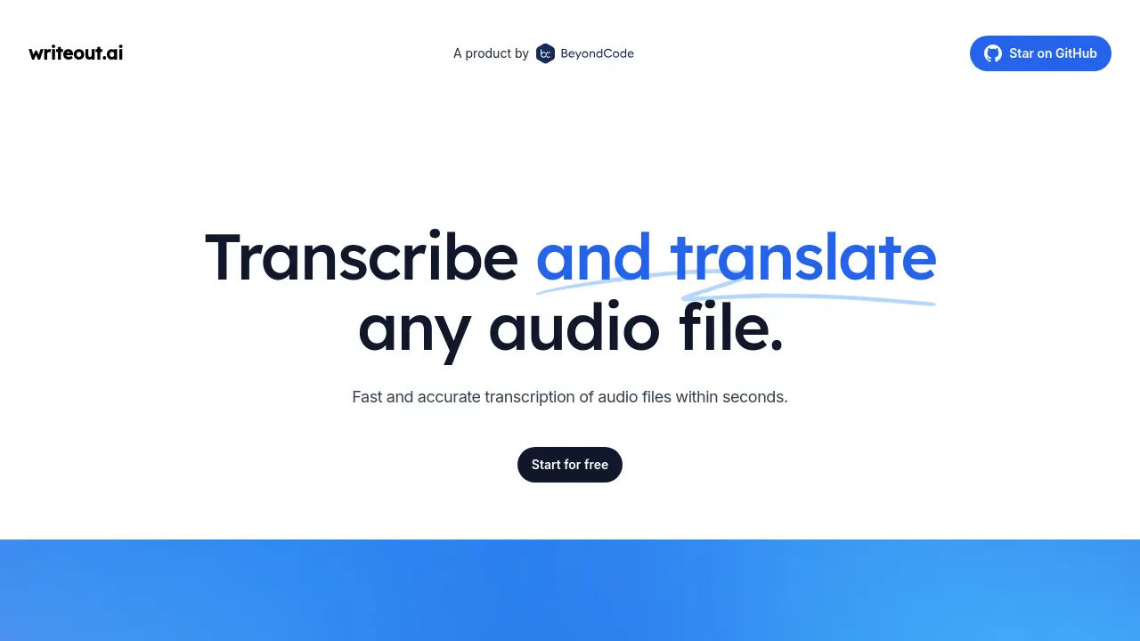 writeout.ai screenshot