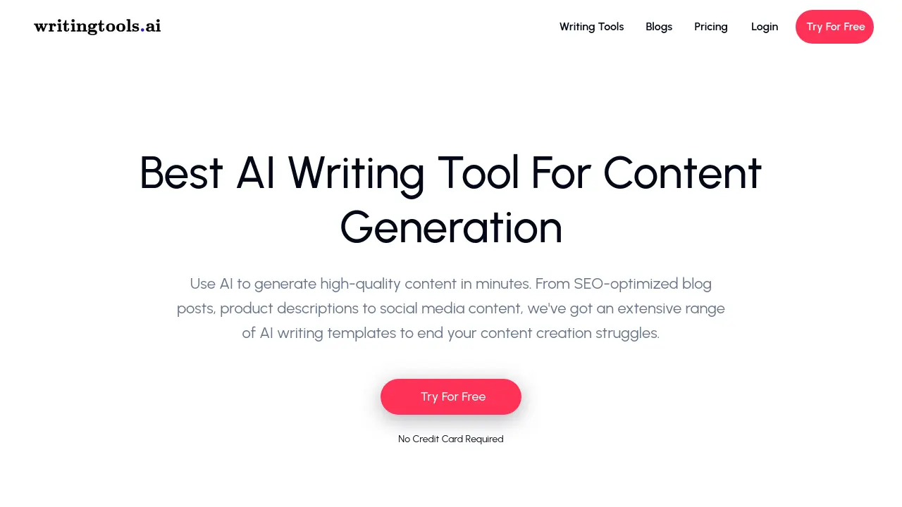 Writting Gen Writing Tools - Best AI Writing Tool For Content Generation