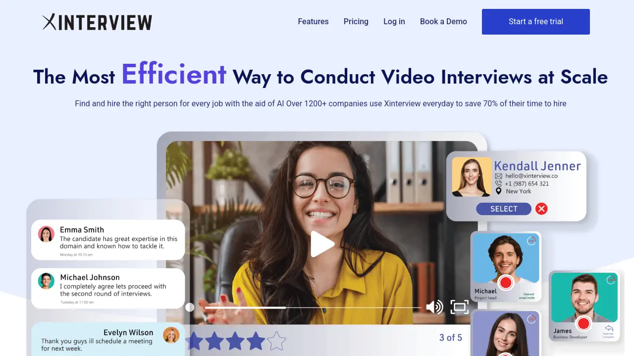 Xinterview.ai - Conduct Video Interviews at Scale with AI Assistance