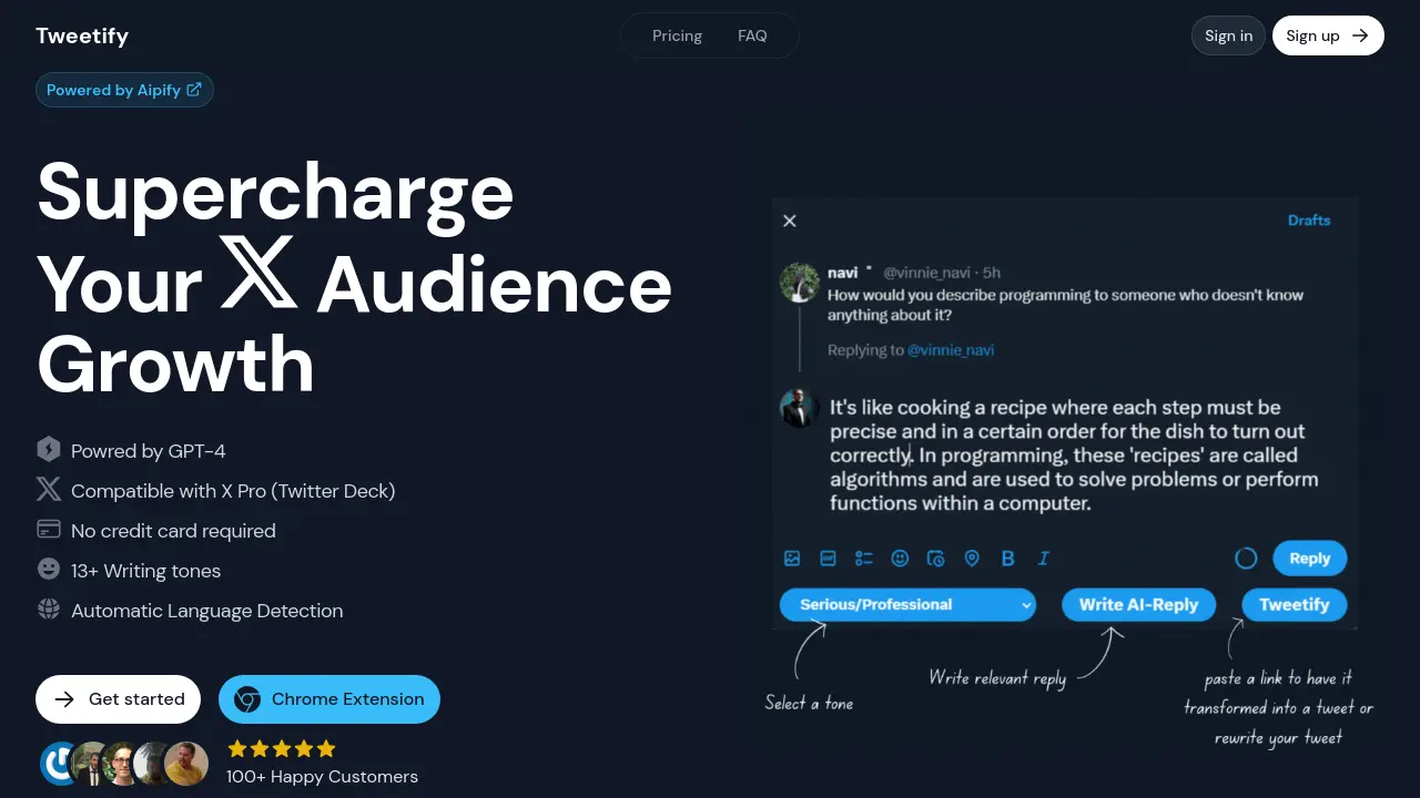 xreplygenius.co screenshot