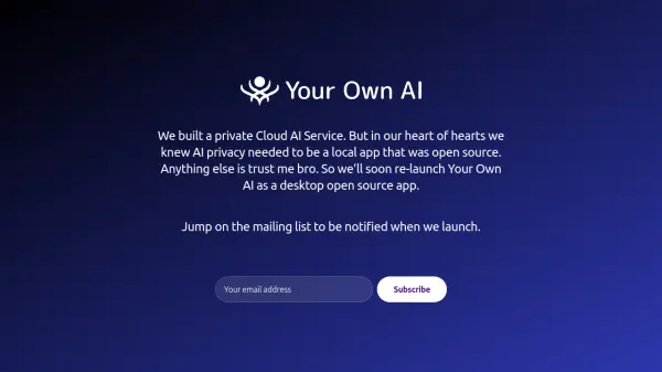 Your Own AI