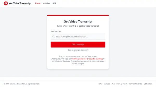 YouTube Video Transcripts